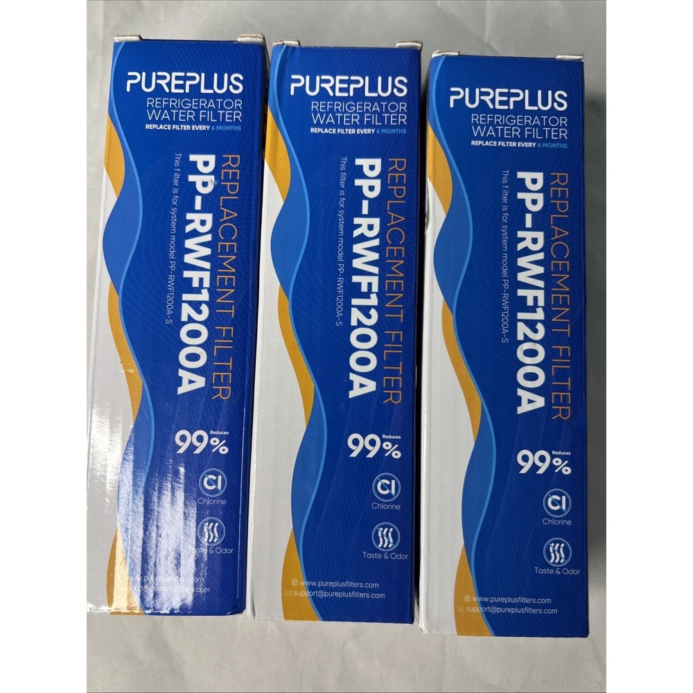 3X PurePlus Refrigerator water filter PP-RWF1200A New